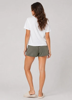 Infinita Cor - Pijama Feminino Shorts e Blusa Verde - INFINITA COR