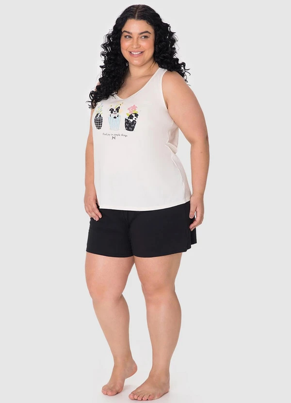 Malwee - Pijama Find Joy In Simple Things Off White 3