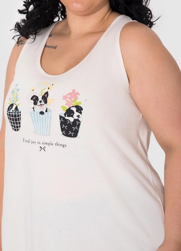 Malwee - Pijama Find Joy In Simple Things Off White 5