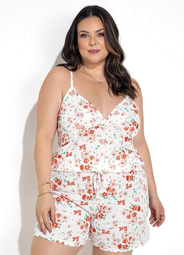 Marguerite - Pijama Floral Botânico em Malha