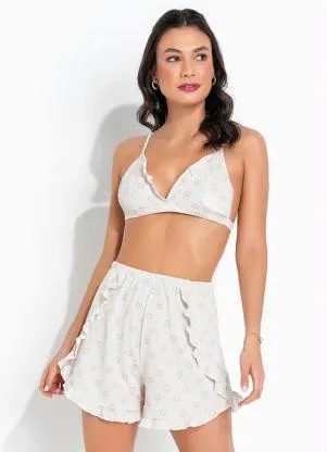 Queima Estoque - Pijama Floral de Babadinho - QUEIMA ESTOQUE