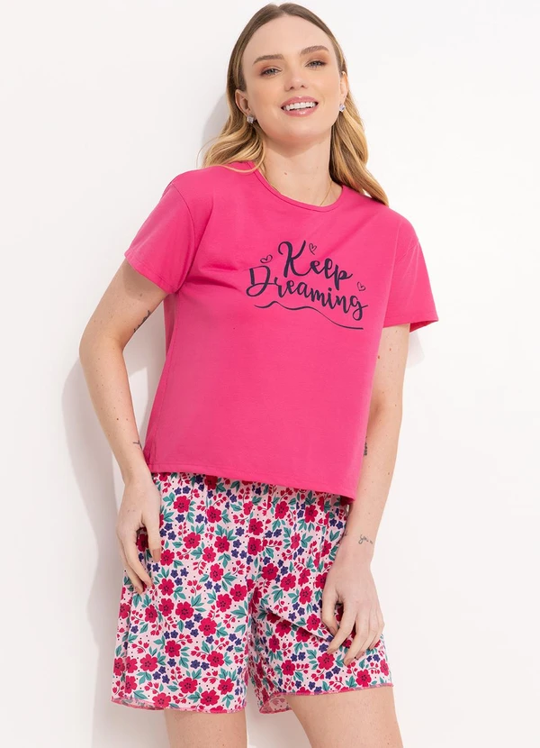 Alma Dolce - Pijama Floral Lúdico em Malha