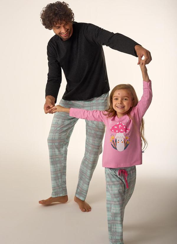 Merengue - Pijama Infantil Manga Longa Rosa 5