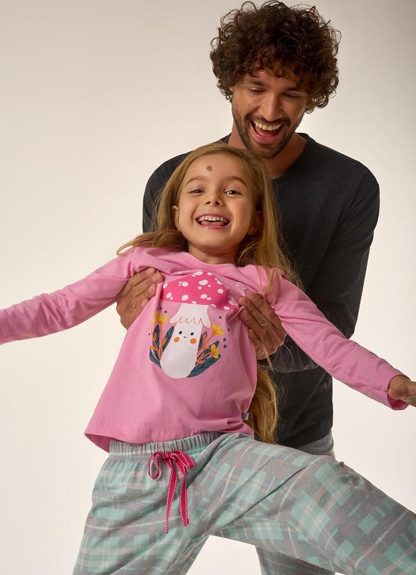 Merengue - Pijama Infantil Manga Longa Rosa 6