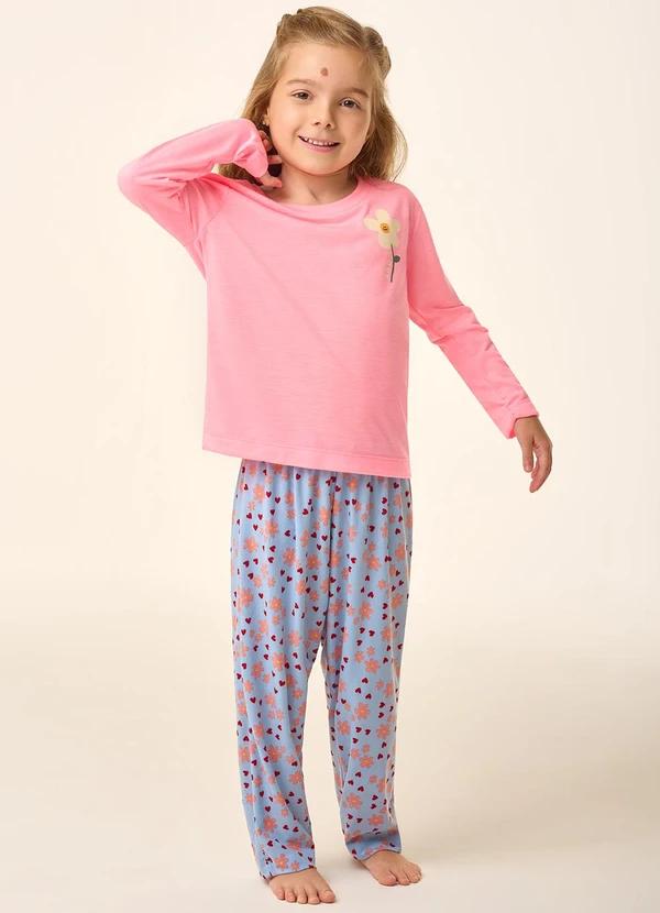 Pijama Infantil Tebbis - Conjunto Morango Modal Para Meninas 2-7 Anos