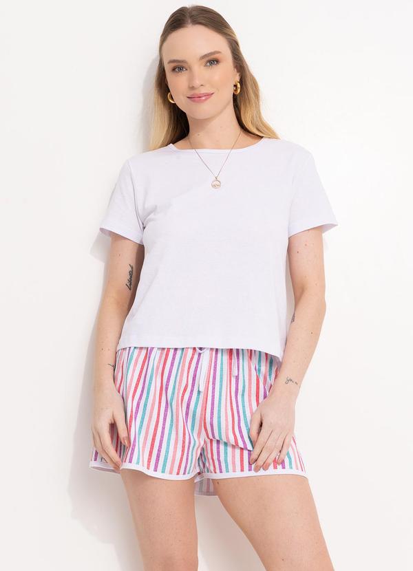 Alma Dolce - Pijama Listra Color em Malha de Algodão 5