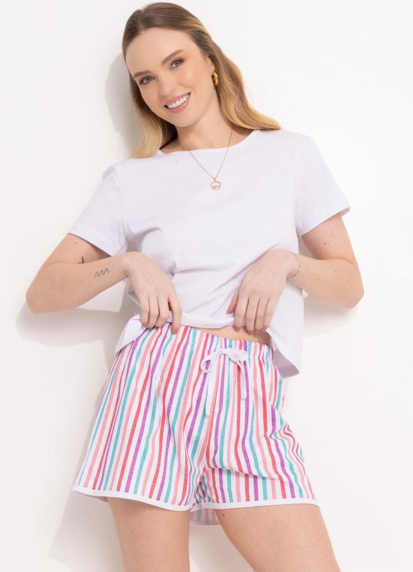 Alma Dolce - Pijama Listra Color em Malha de Algodão 6