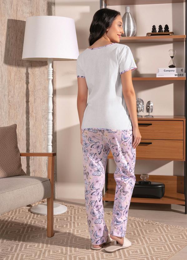 Alma Dolce - Pijama Longo de Estampa Borboletas 2