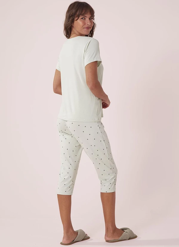 Anna Kock - Pijama Manga Curta com Capri Estampado 4
