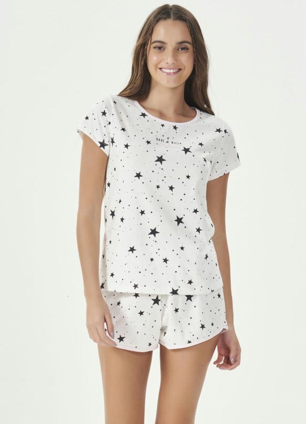 Espaço Pijama - Pijama Manga Curta Estrelas