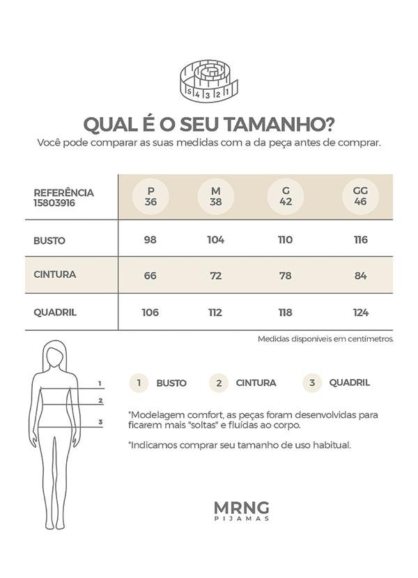 Merengue - Pijama Manga Longa com Punho Rosa 6