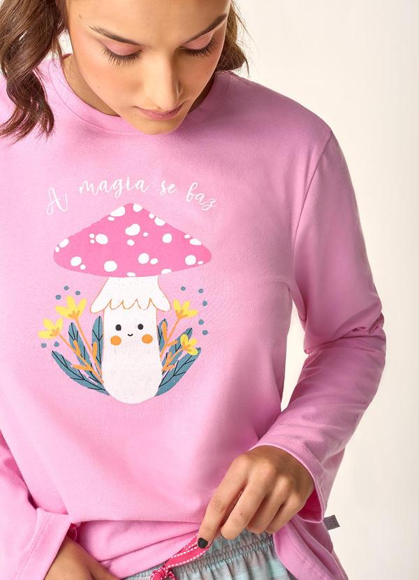 Merengue - Pijama Manga Longa Rosa 3