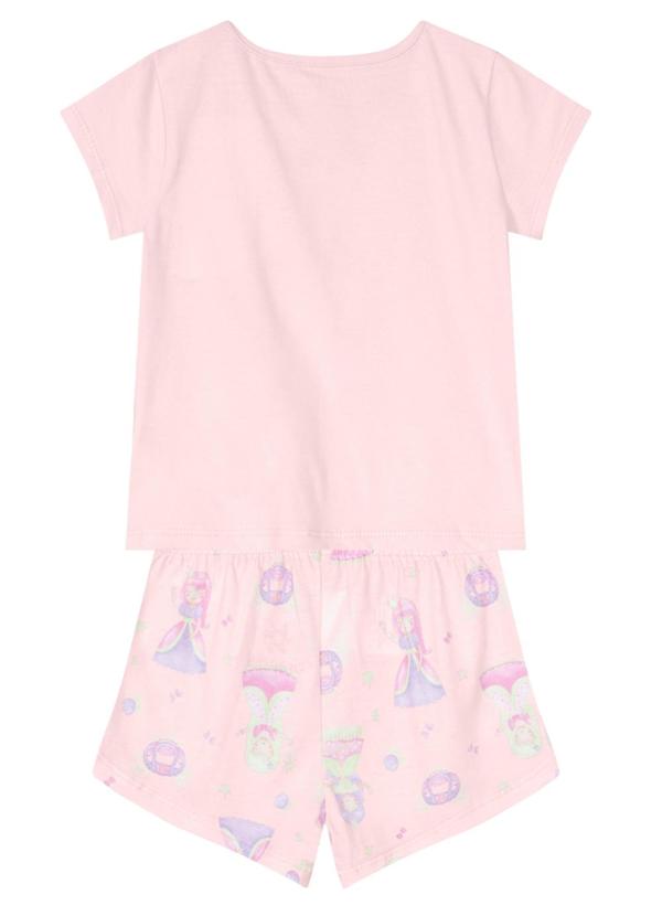Brandili - Pijama Menina com Estampa Brilha no Escuro Rosa 3