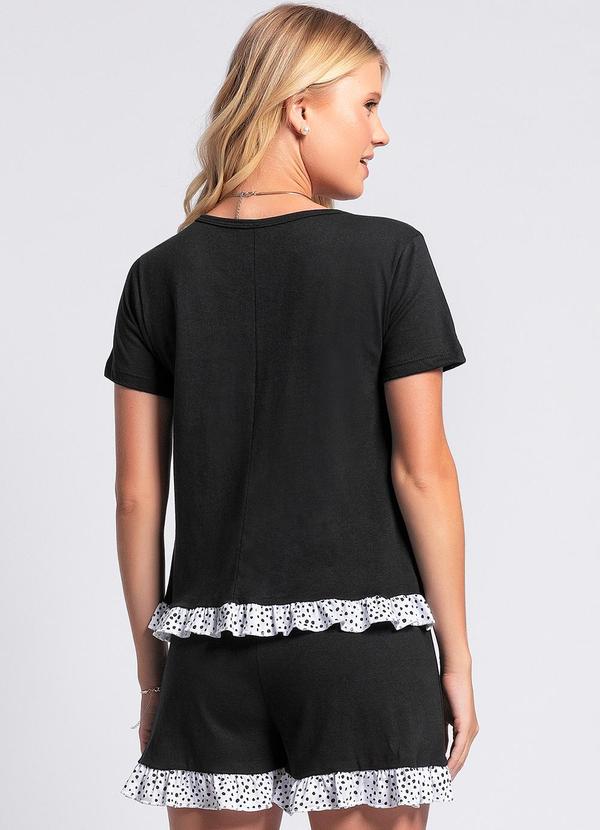 Alma Dolce - Pijama Poá Irregular em Malha de Algodão 2