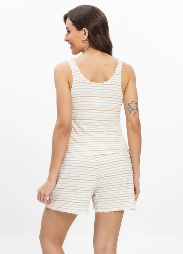 Infinita Cor - Pijama Regata Feminino Regata Azul 2