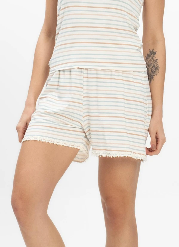 Infinita Cor - Pijama Regata Feminino Regata Azul 5