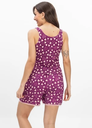 Infinita Cor - Pijama Regata Feminino Regata Rosa - INFINITA COR