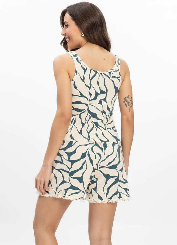 Infinita Cor - Pijama Regata Feminino Regata Verde 2