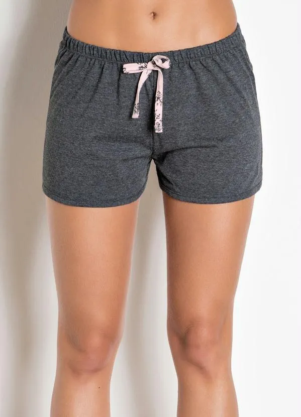 Alma Dolce - Pijama Regata Floral Rosa e Mescla 9