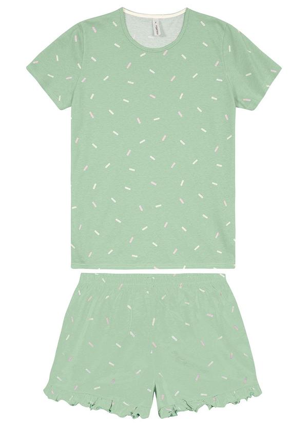 Malwee - Pijama Runner Geométrico Verde Menta 2