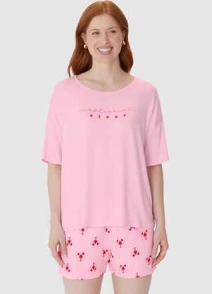 Malwee - Pijama Simplesmente Viver Rosa - MALWEE