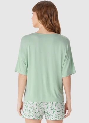 Malwee - Pijama Simplesmente Viver Verde Menta - MALWEE