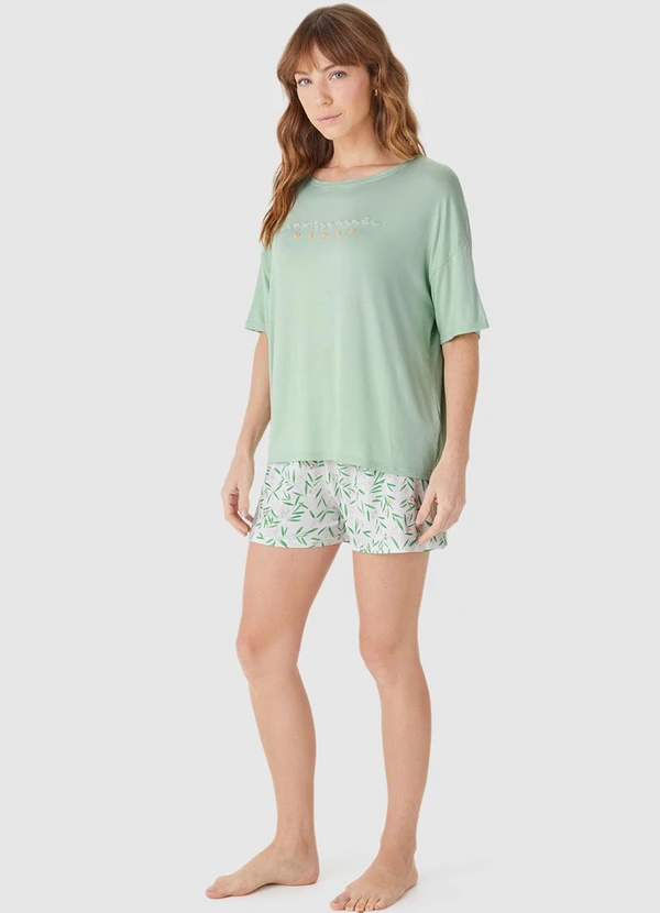 Malwee - Pijama Simplesmente Viver Verde Menta 3
