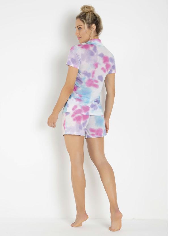 Outlet - Pijama Tie Dye com Botões Bela Notte 6
