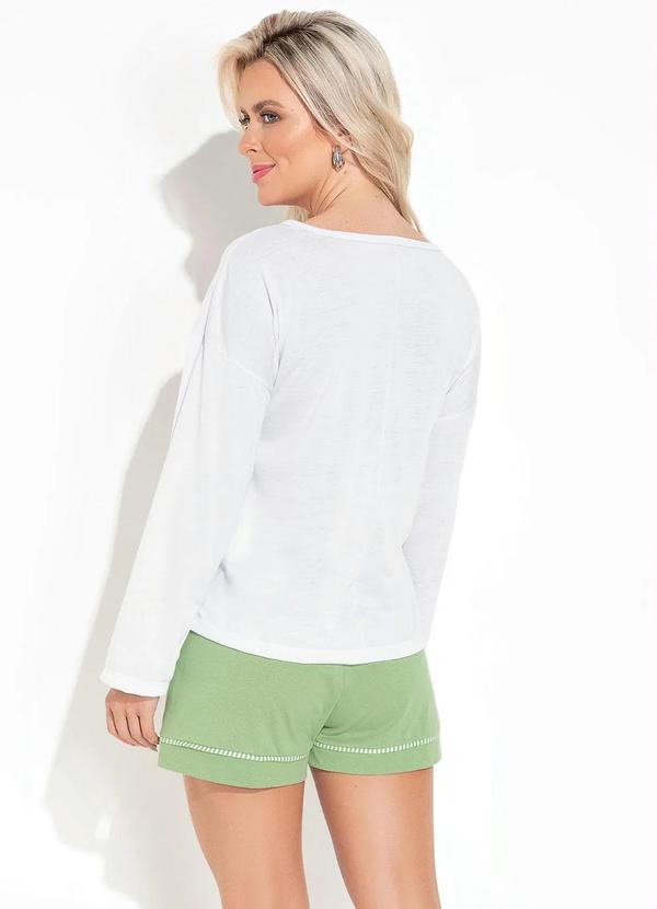 Alma Dolce - Pijama Verde Manga Longa 2