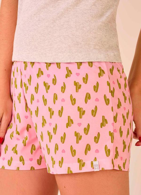 Merengue - Short Doll Alça com Renda Rosa 4