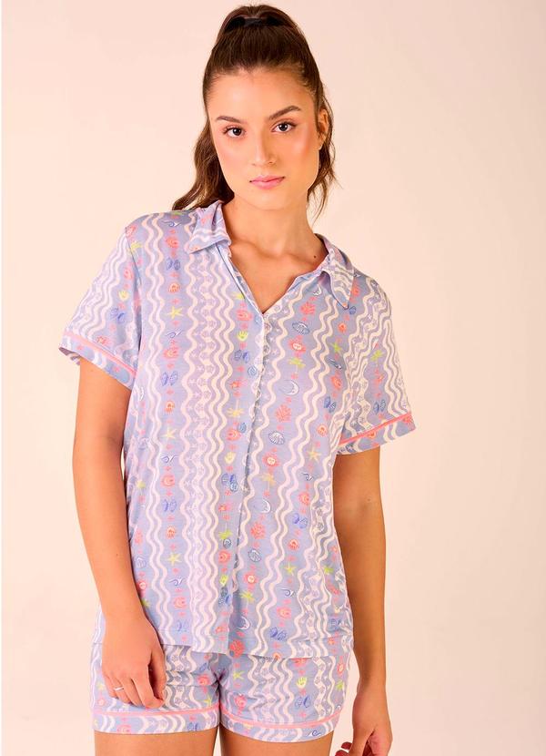 Merengue - Short Doll com Abertura Frontal Total Multicores 5