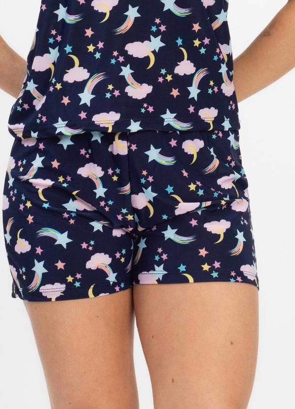 Rovitex - Short Doll Curto de Liganete Bella Ana Azul 4