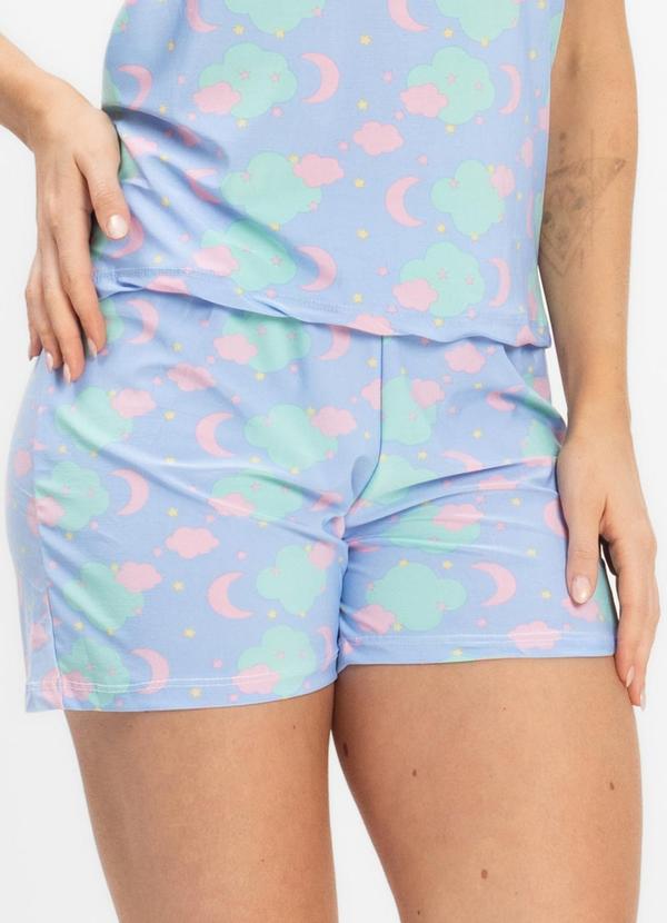 Rovitex - Short Doll Curto de Liganete Bella Ana Azul 3