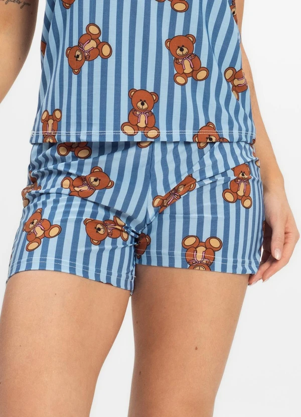 Rovitex - Short Doll Curto de Liganete Bella Ana Azul 4