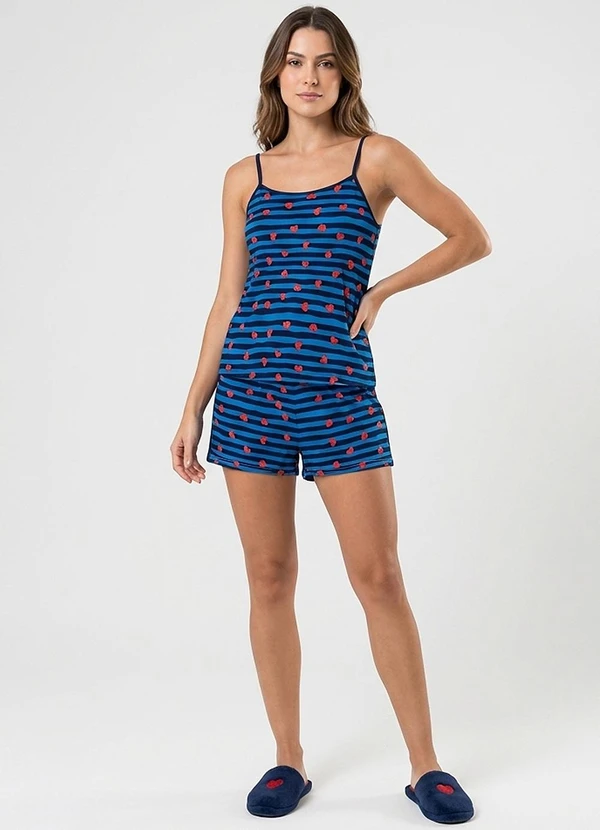 Rovitex - Short Doll Curto de Liganete Bella Ana Azul 3