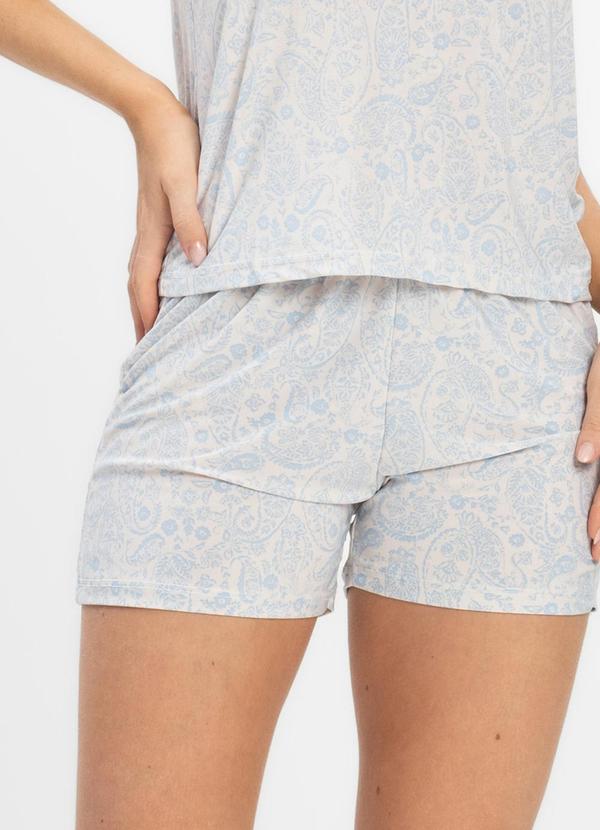 Rovitex - Short Doll Curto de Liganete Bella Ana Bege 4