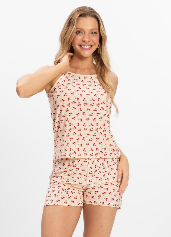 Rovitex - Short Doll Curto de Liganete Bella Ana Bege