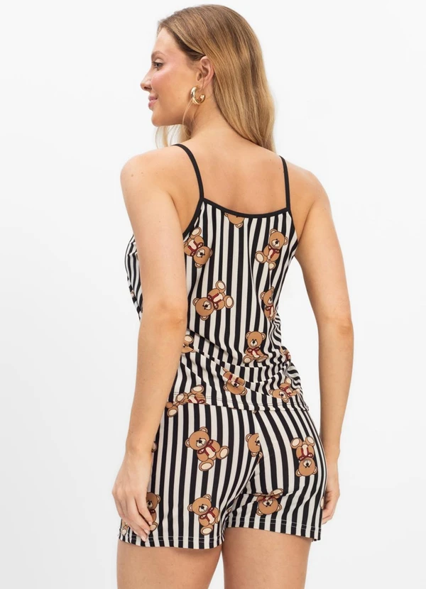 Rovitex - Short Doll Curto de Liganete Bella Ana Preto 2