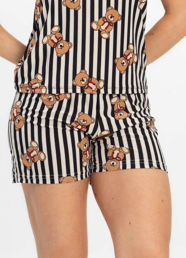 Rovitex - Short Doll Curto de Liganete Bella Ana Preto 4