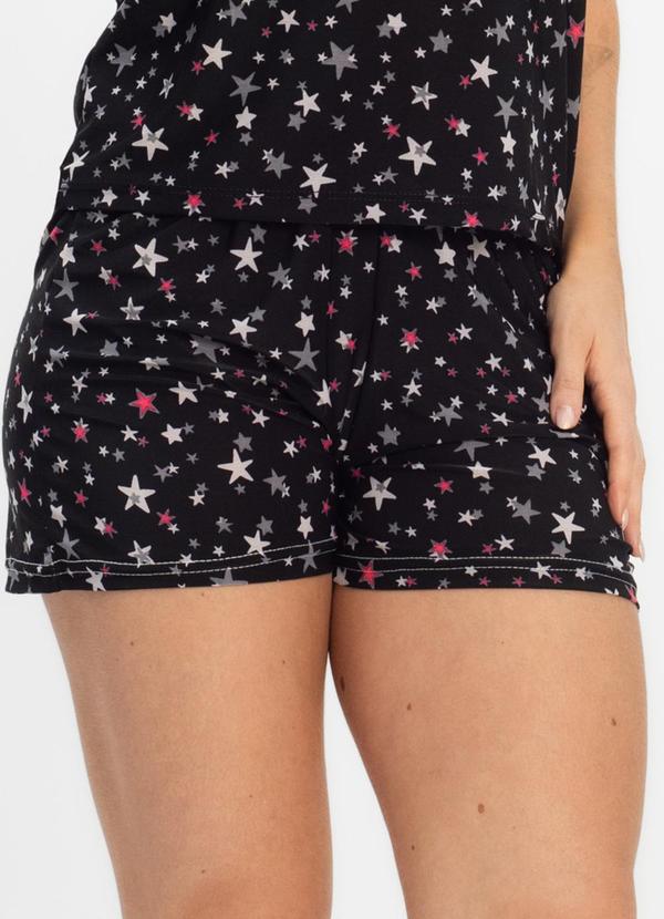 Rovitex - Short Doll Curto de Liganete Bella Ana Preto 4