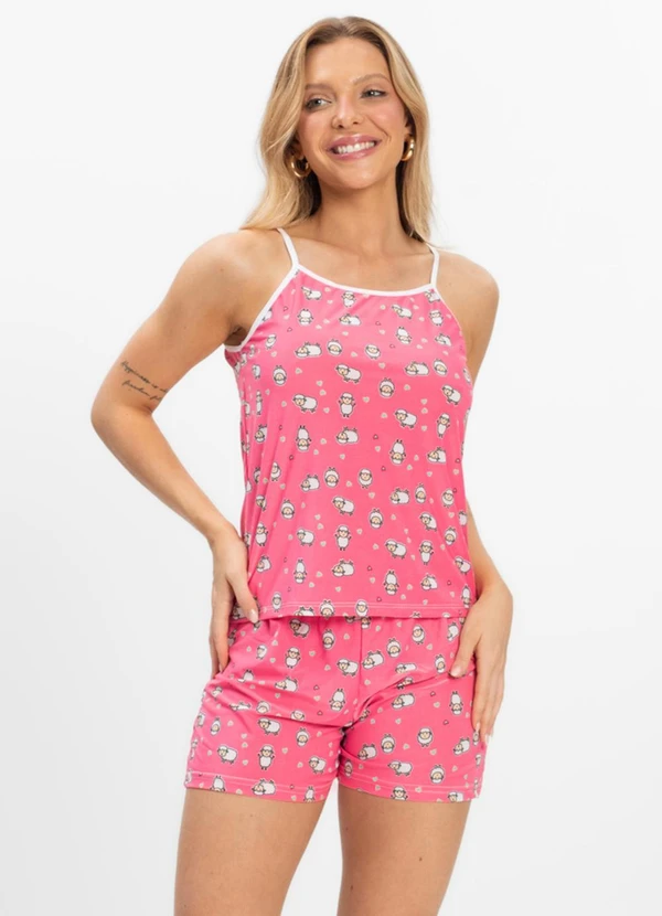 Rovitex - Short Doll Curto de Liganete Bella Ana Rosa