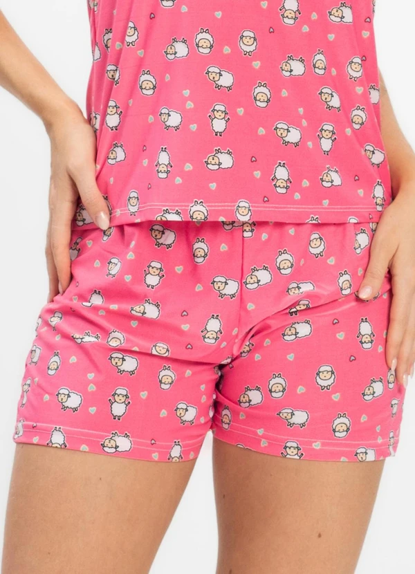 Rovitex - Short Doll Curto de Liganete Bella Ana Rosa 4