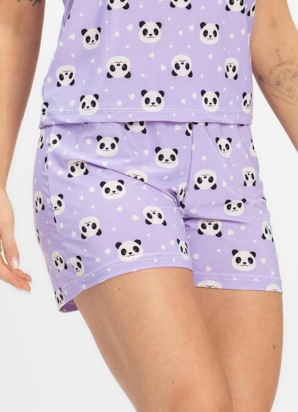 Rovitex - Short Doll Curto de Liganete Bella Ana Roxo 4