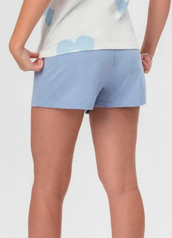 Select - Short Doll Feminino Estampado Bege 2