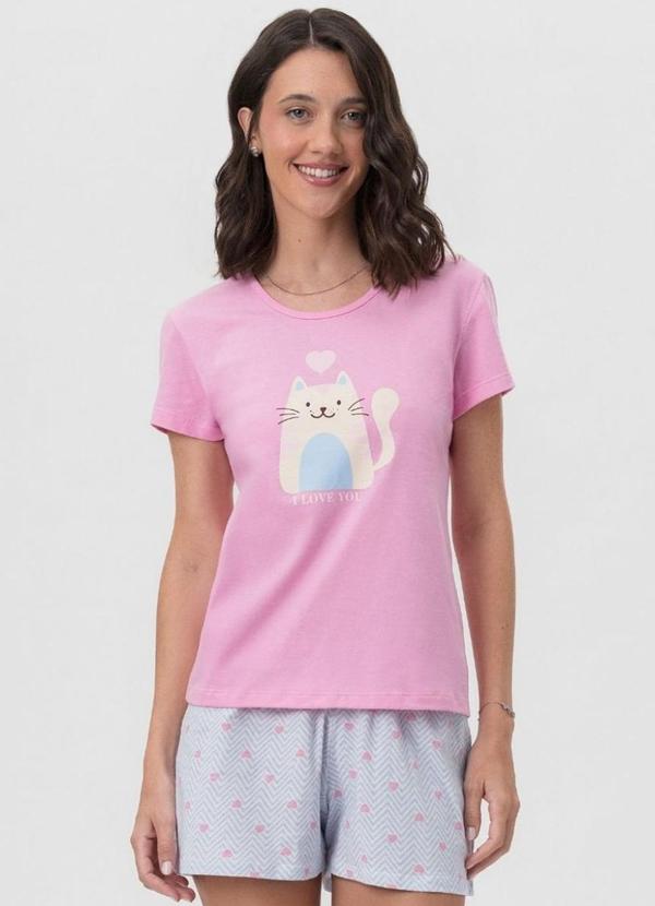 Rovitex - Short Doll Feminino Estampado Mensageira da Paz R 3