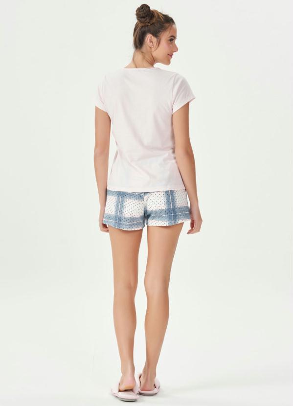 Espaço Pijama - Short Doll Manga Curta Branca 4