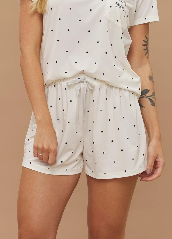 Anna Kock - Short Doll Manga Curta Estampado