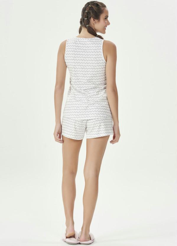 Espaço Pijama - Short Doll Regata Bege 4