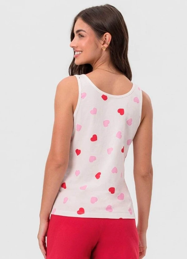 Select - Short Doll Regata Corações Branco 2