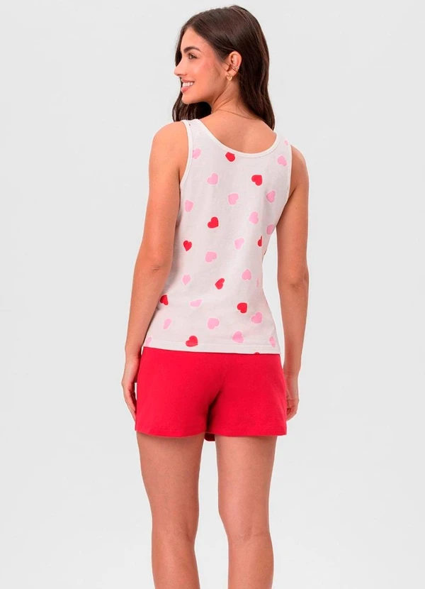 Select - Short Doll Regata Corações Branco 4